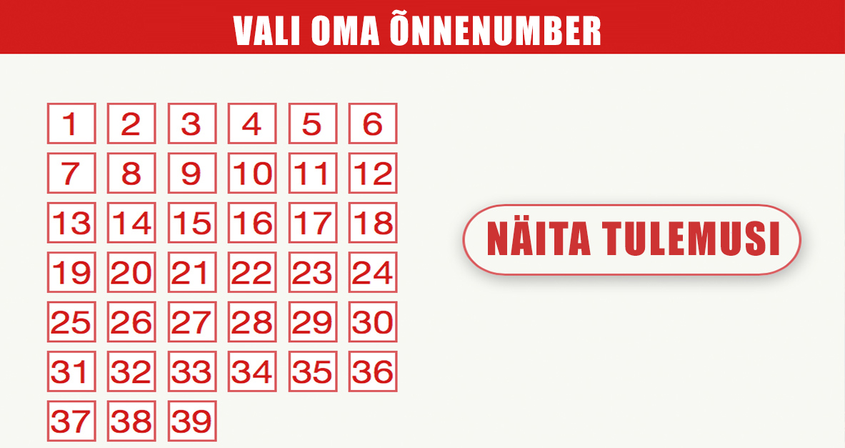 Vikinglotto Eurojackpot Bingo ja Keno loosimiste tulemused